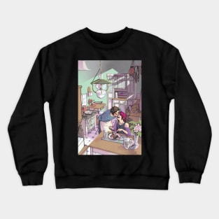 Sousuke And Rin In The Kitchen Crewneck Sweatshirt